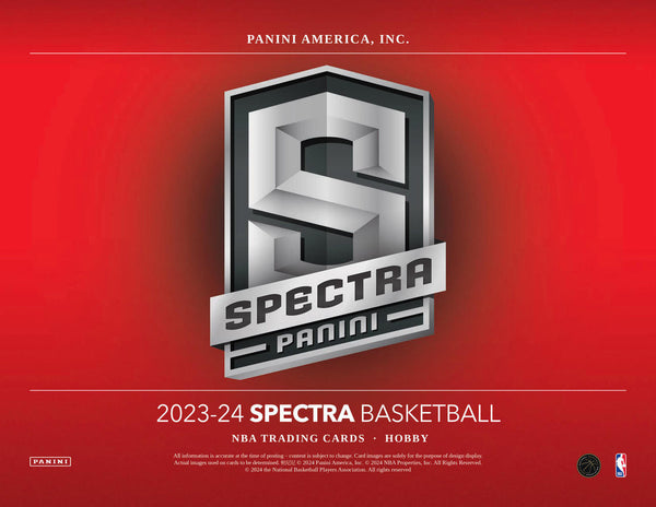 2023-24 Panini Spectra Basketball Hobby Sealed Case 8-Box